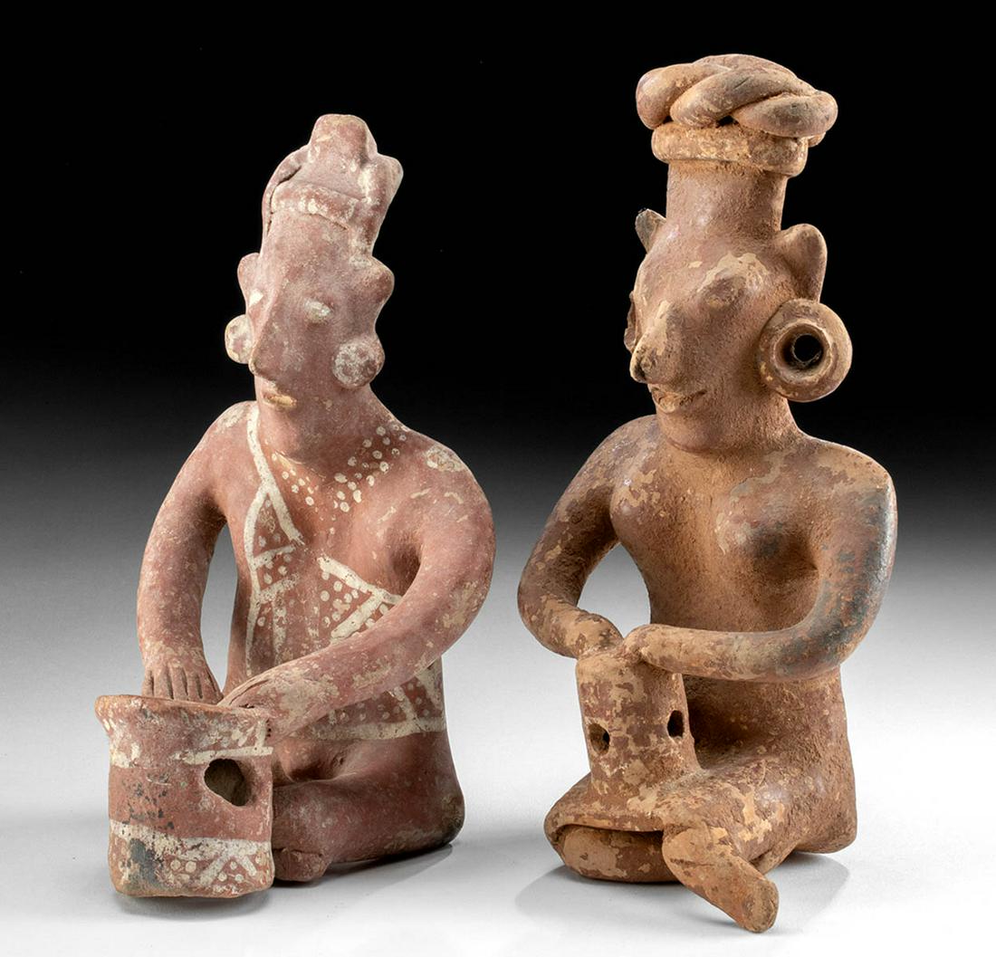 Jalisco Ceramic Sheepface Female Musicians (pr) (1 of 3)