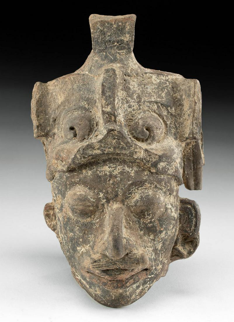Maya Pottery Head of a Deity, ex-Schmitt (1 of 4)