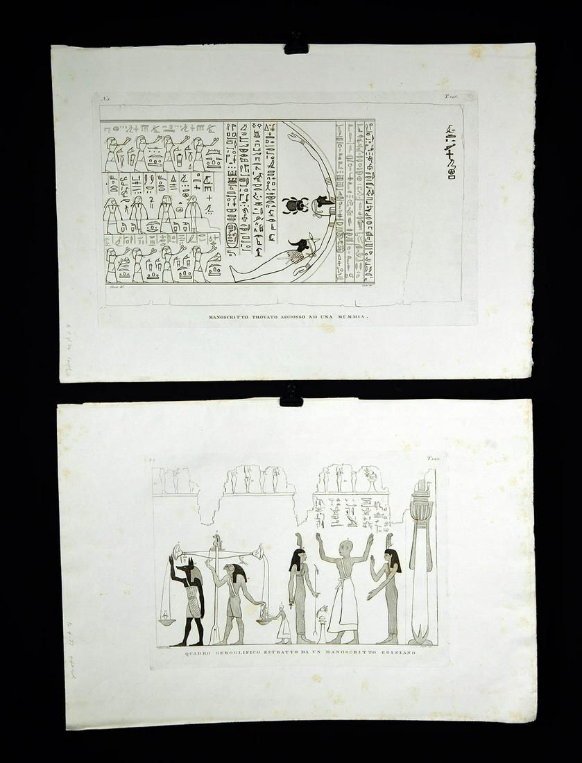 2 Egyptian Engravings after Denon (1808) (1 of 3)