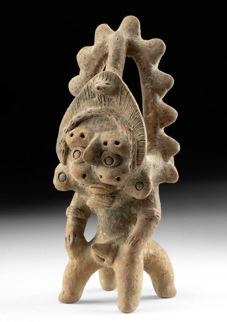 Colima Pottery Janiform Tlaloc Incensario, Ex-Arte (1 of 4)