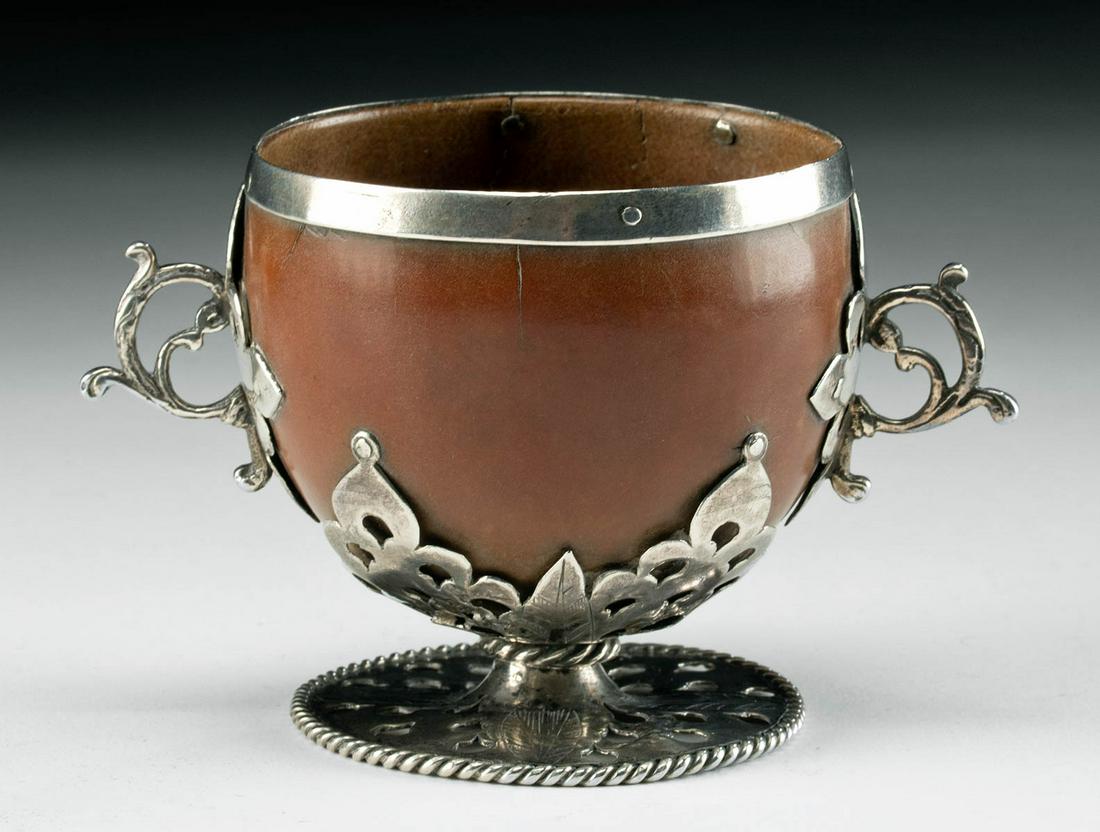 19th C. Spanish / Latin American Coco Chocolatero (1 of 5)