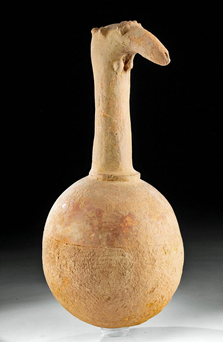 Ancient African Bankoni Effigy Vessel Zoomorph Head (1 of 3)