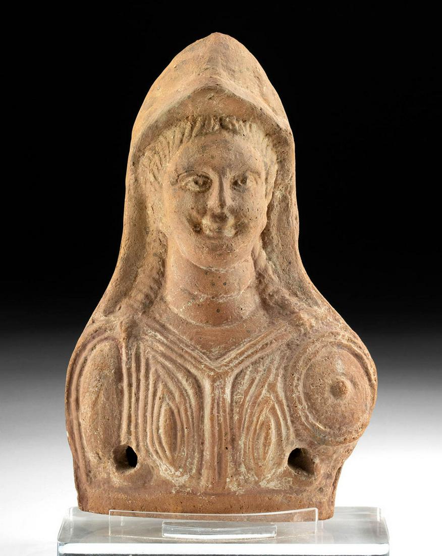 Romano-Egyptian Terracotta Bust of Minerva (1 of 4)