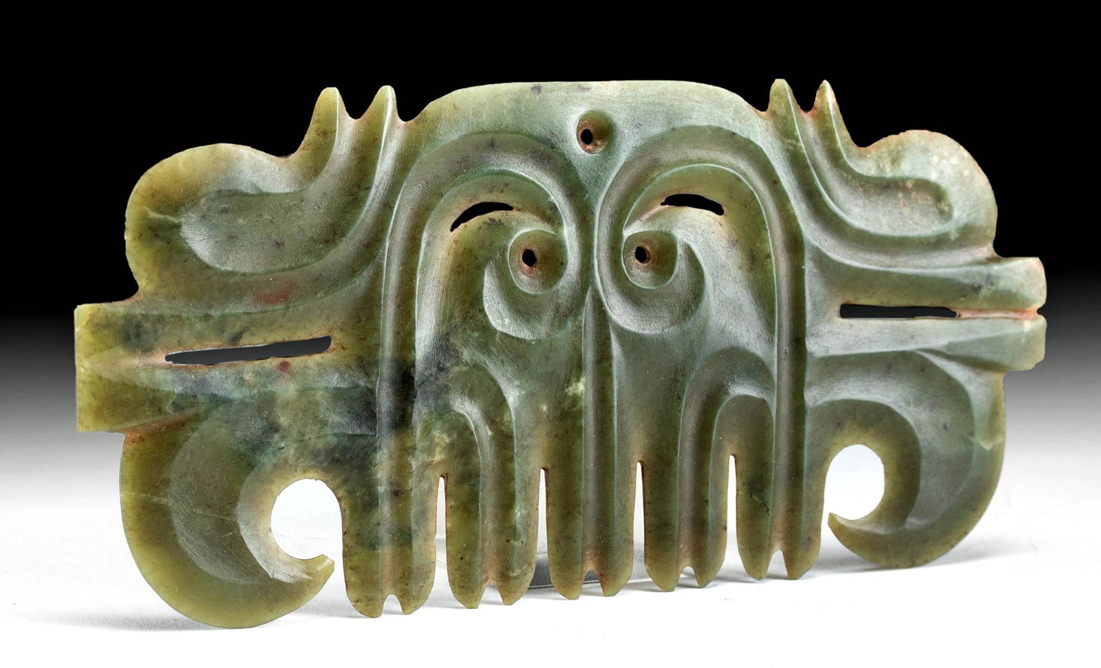 Chinese Hongshan Jade Pectoral - Mask Form (1 of 4)