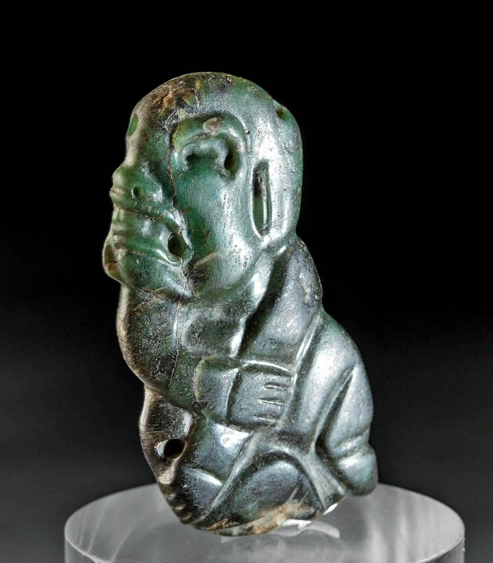 Olmec Stone Pendant - Were-Jaguar, ex-Schmitt (1 of 4)