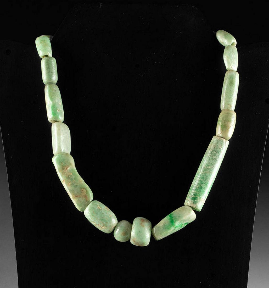 Guerrero Mezcala Greenstone Bead Necklace (1 of 3)