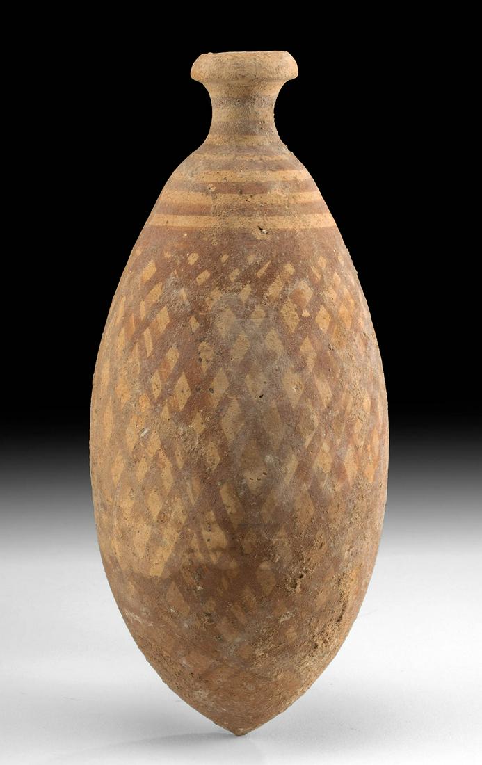 Canaanite Bichrome Alabastron w/ Netted Motif (1 of 3)