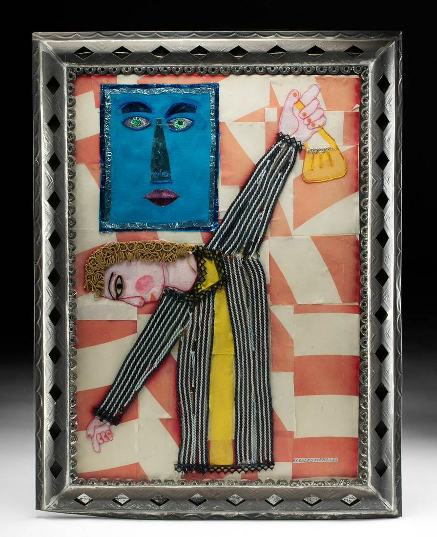 Rodolfo Morales Collage "La Dama Uso Imaginacion" 1991 (1 of 4)