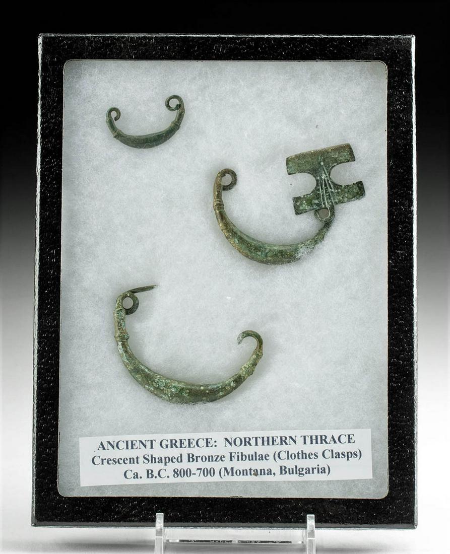 Etruscan & Thracian Bronze Fibulae (3 pcs) (1 of 2)
