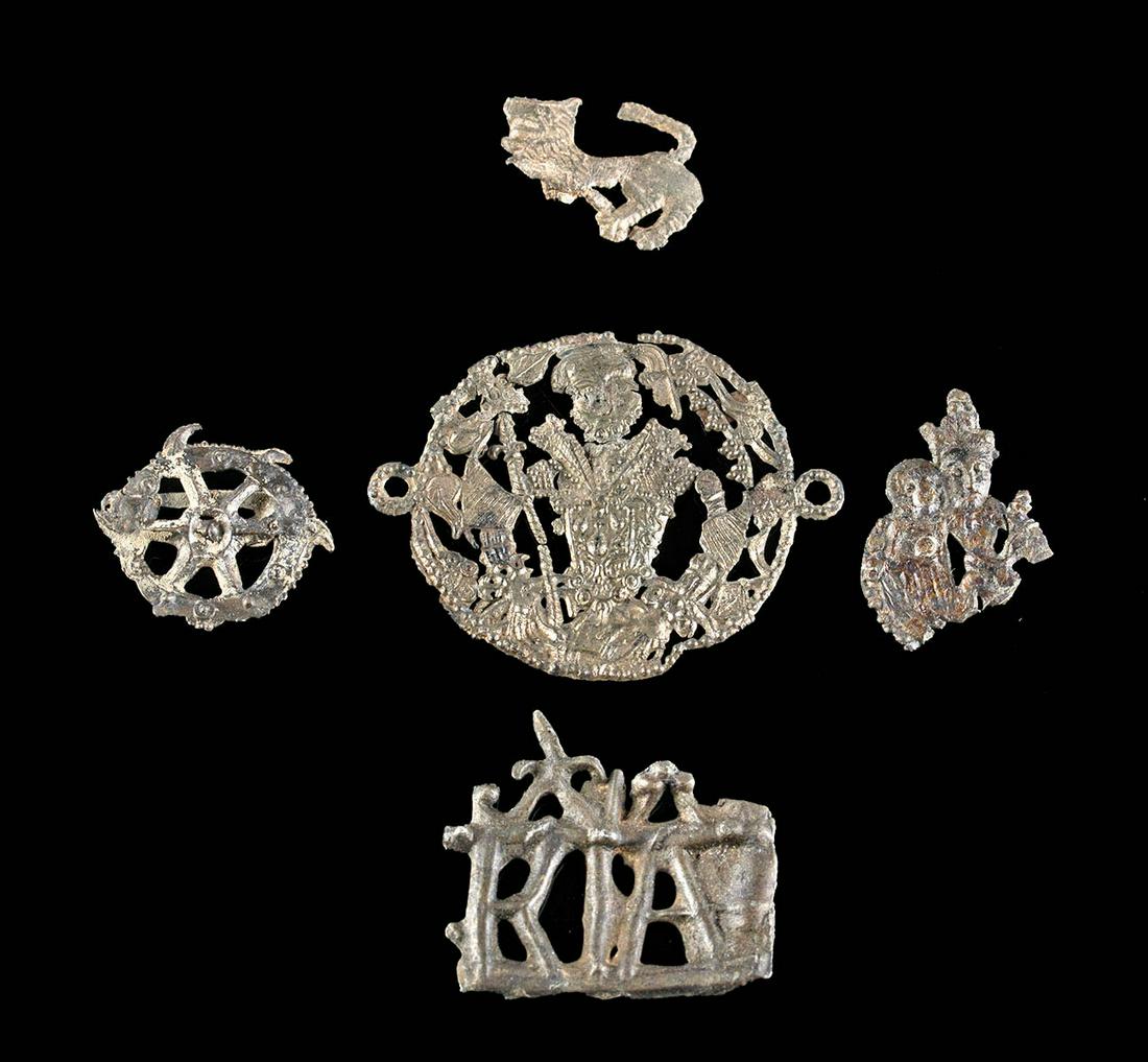 12th C. Medieval English Pewter Pilgrim / Livery Badges (1 of 2)