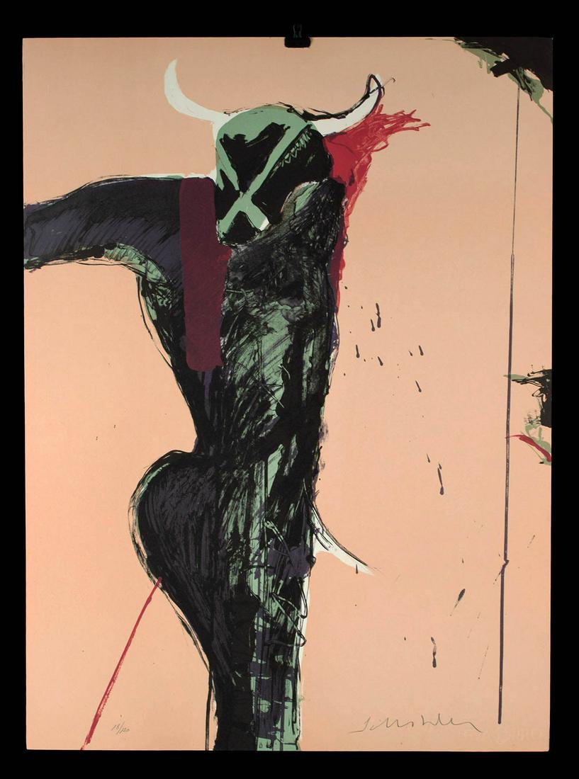 Fritz Scholder Lithograph - Man Bull (1981) (1 of 3)