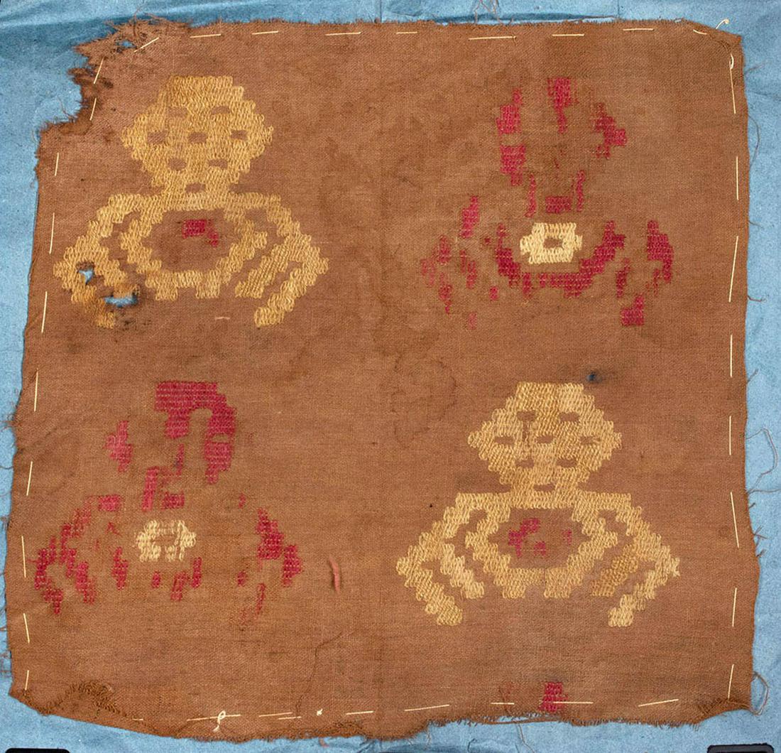 Chancay Textile Panel - Spiders (1 of 3)