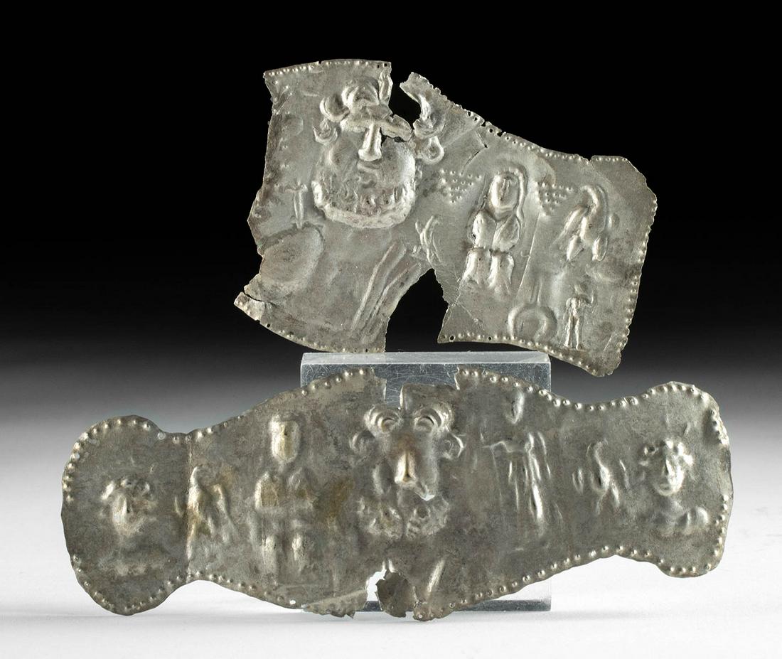 1st C. Roman Silvered Panels - Jupiter / Zeus (1 of 3)