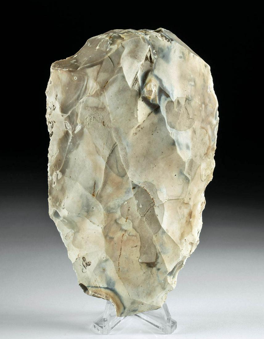 Large Paleolithic French Acheulean Chert Hand Axe (1 of 3)