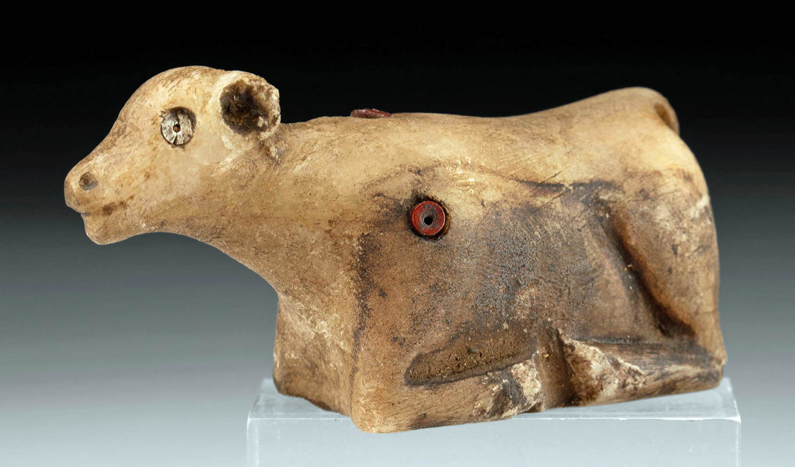 Mesopotamian Alabaster Effigy Bovine Form (1 of 3)