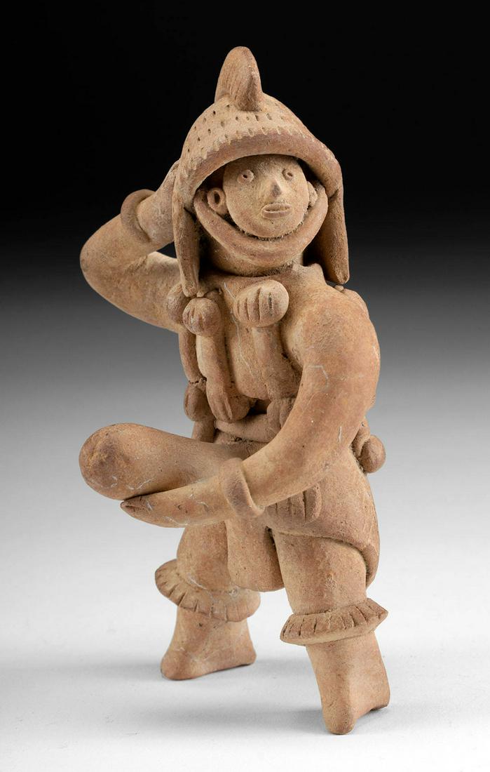 Colima Pottery Ithyphallic Male Figural Whistle (1 of 4)
