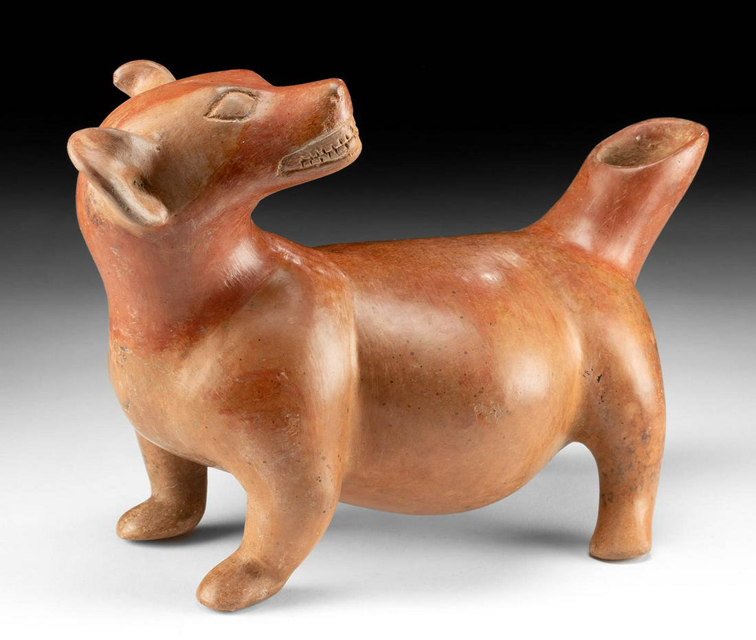 Fine Colima Redware Dog Effigy (1 of 4)