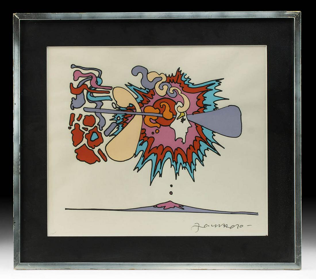Peter Max Serigraph - "Winter Sunsign" (1970) (1 of 4)