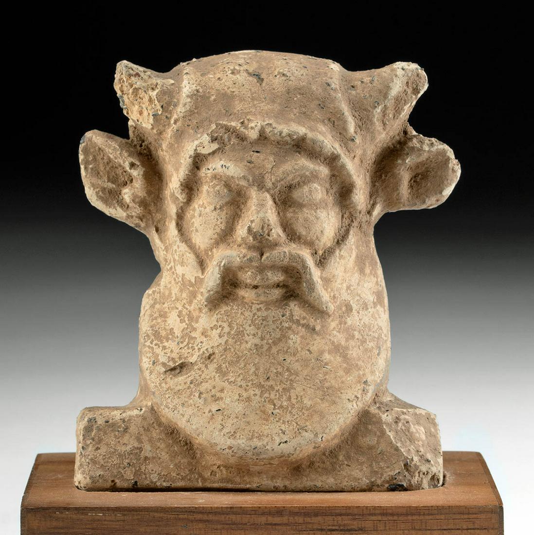 Etruscan Terracotta Head of Achelous (1 of 4)