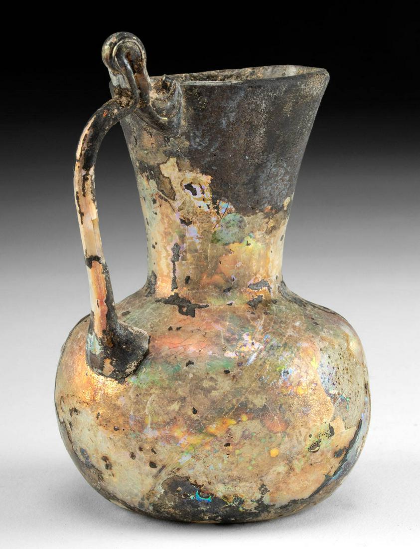 Exhibited 3rd C. Roman Glass Pitcher (1 of 5)