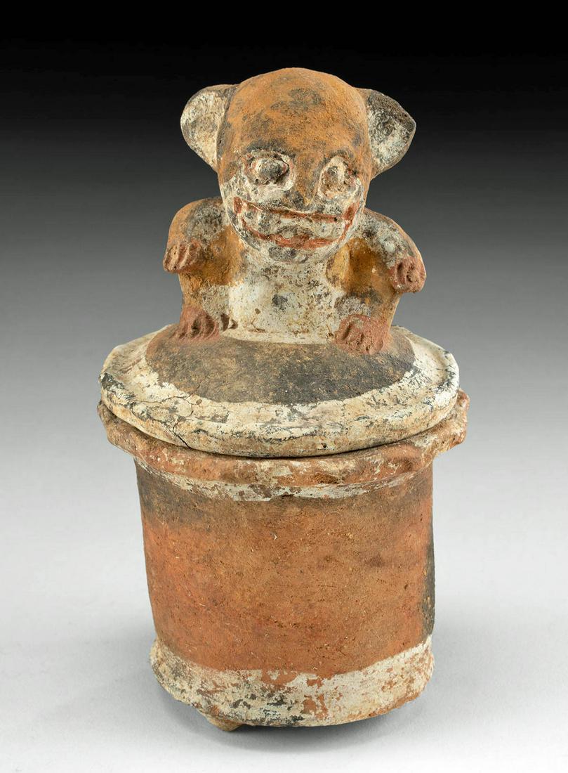 Maya Incensario w/ Feline Lid Quichie (K'iche') Type (1 of 4)