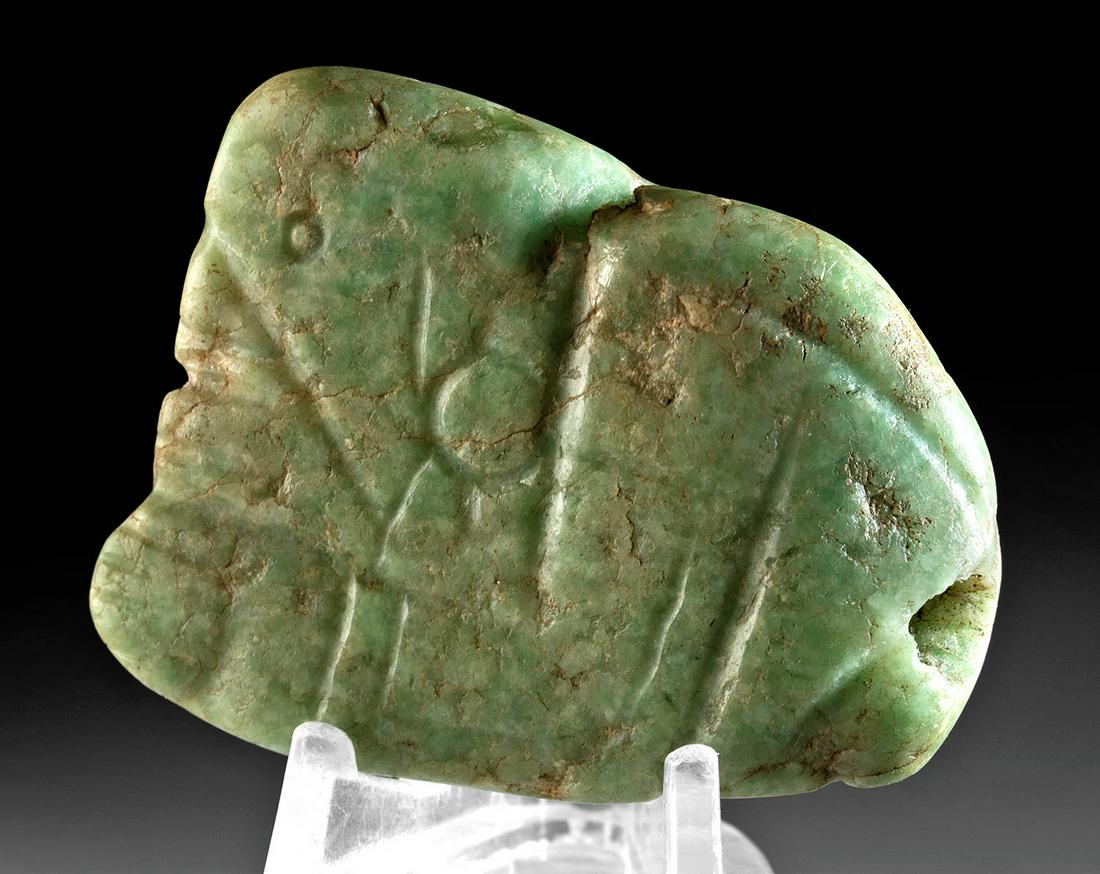 Maya Andesite Pendant Squatting Lord, ex-Schmitt (1 of 3)