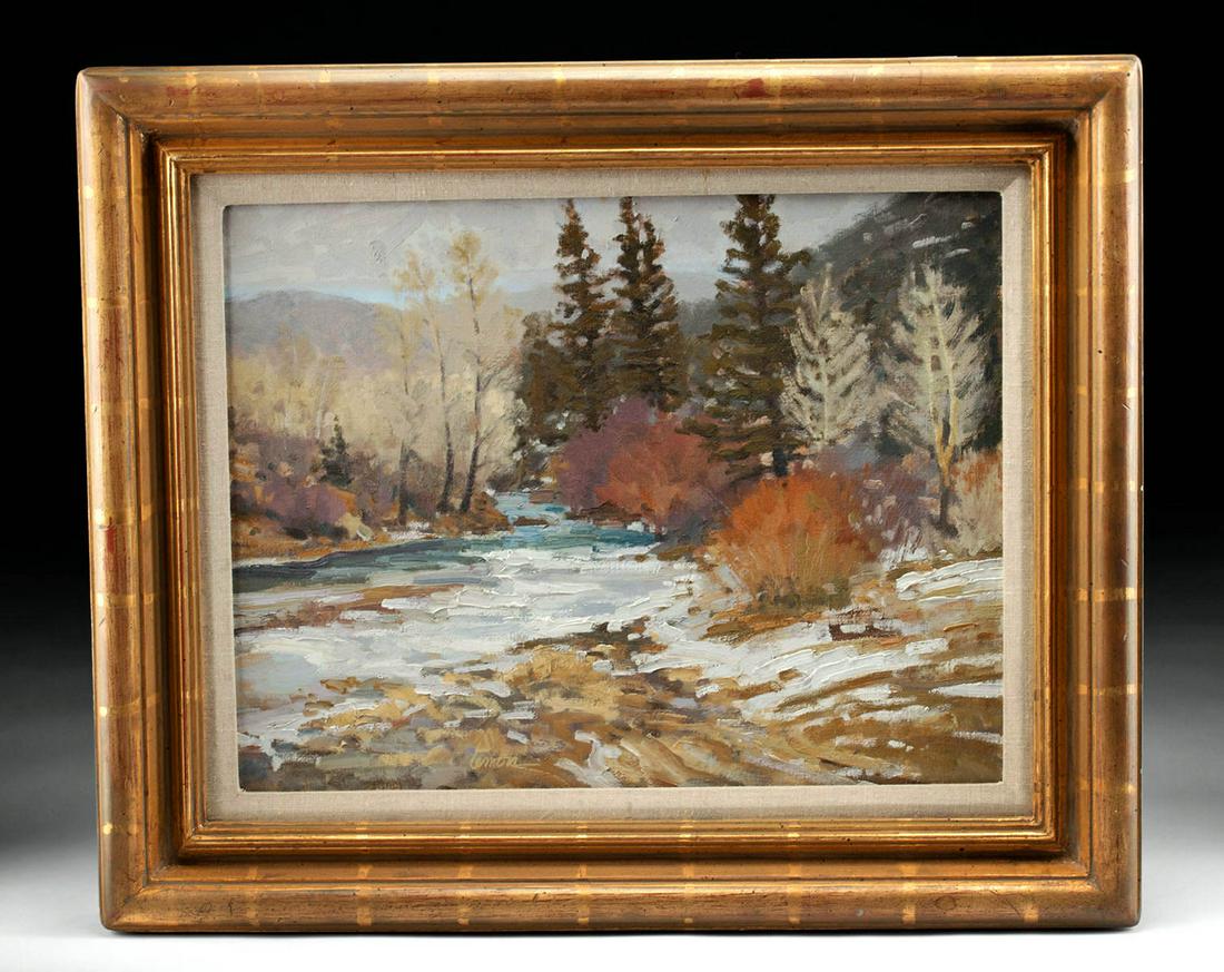 Kent Lemon Painting - "Cool Weather" (1985) (1 of 3)