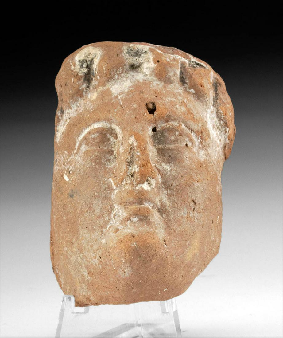 Greek Hellenistic Pottery Votive Face Fragment (1 of 4)