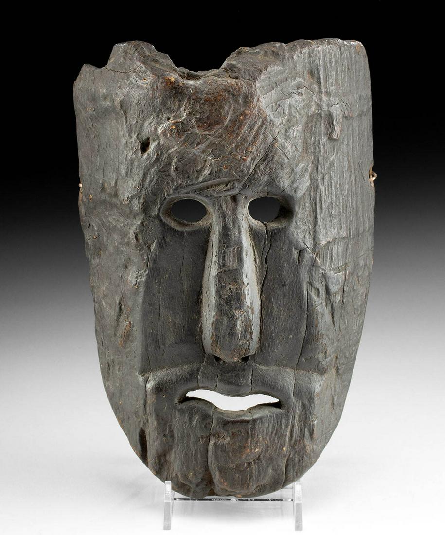 19th C. Nepalese Thakuri Tribe Wood Mask (1 of 4)