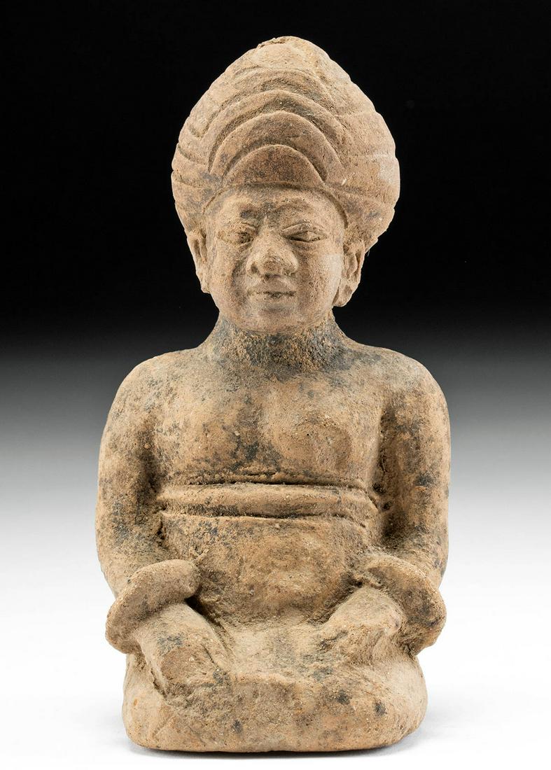 12th C. Indonesian Majapahit Kneeling Male Figure (1 of 4)