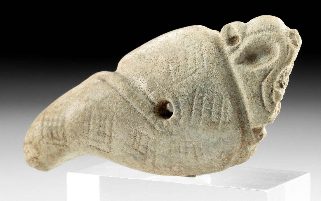 Colima Carved Shell Pendant Zoomorph Form (1 of 3)