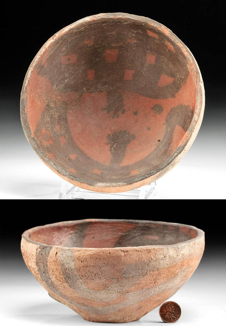 La Aguada Black-on-Red Pottery Bowl (1 of 6)