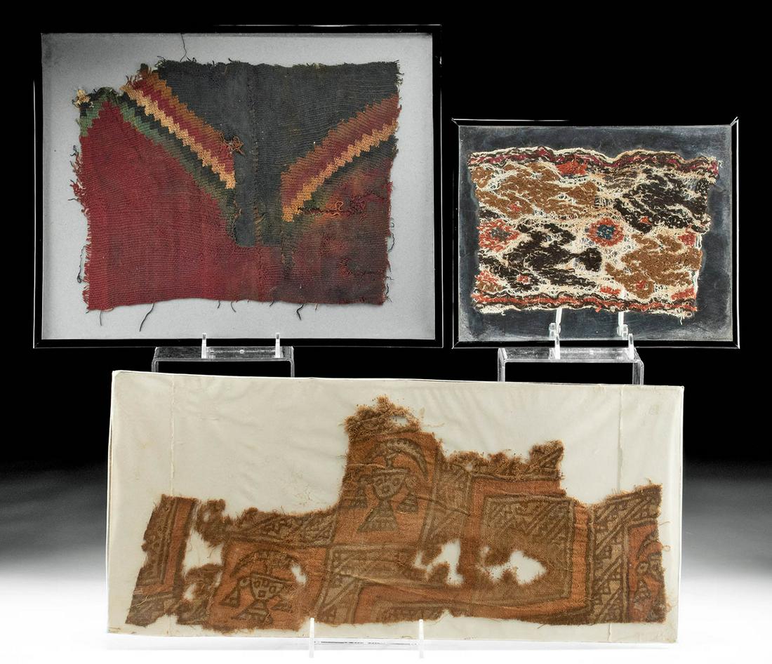 Chancay / Chimu Textile Weavings (3 pcs) (1 of 2)