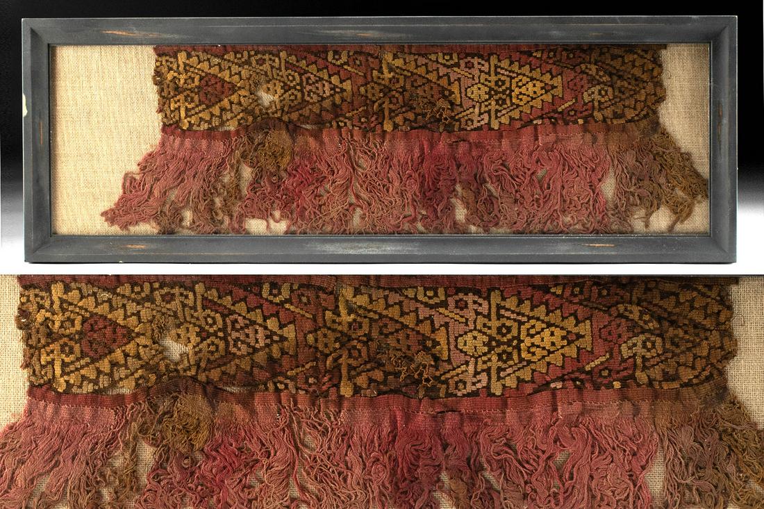 Impressive Chancay Polychrome Textile Mantle (1 of 3)