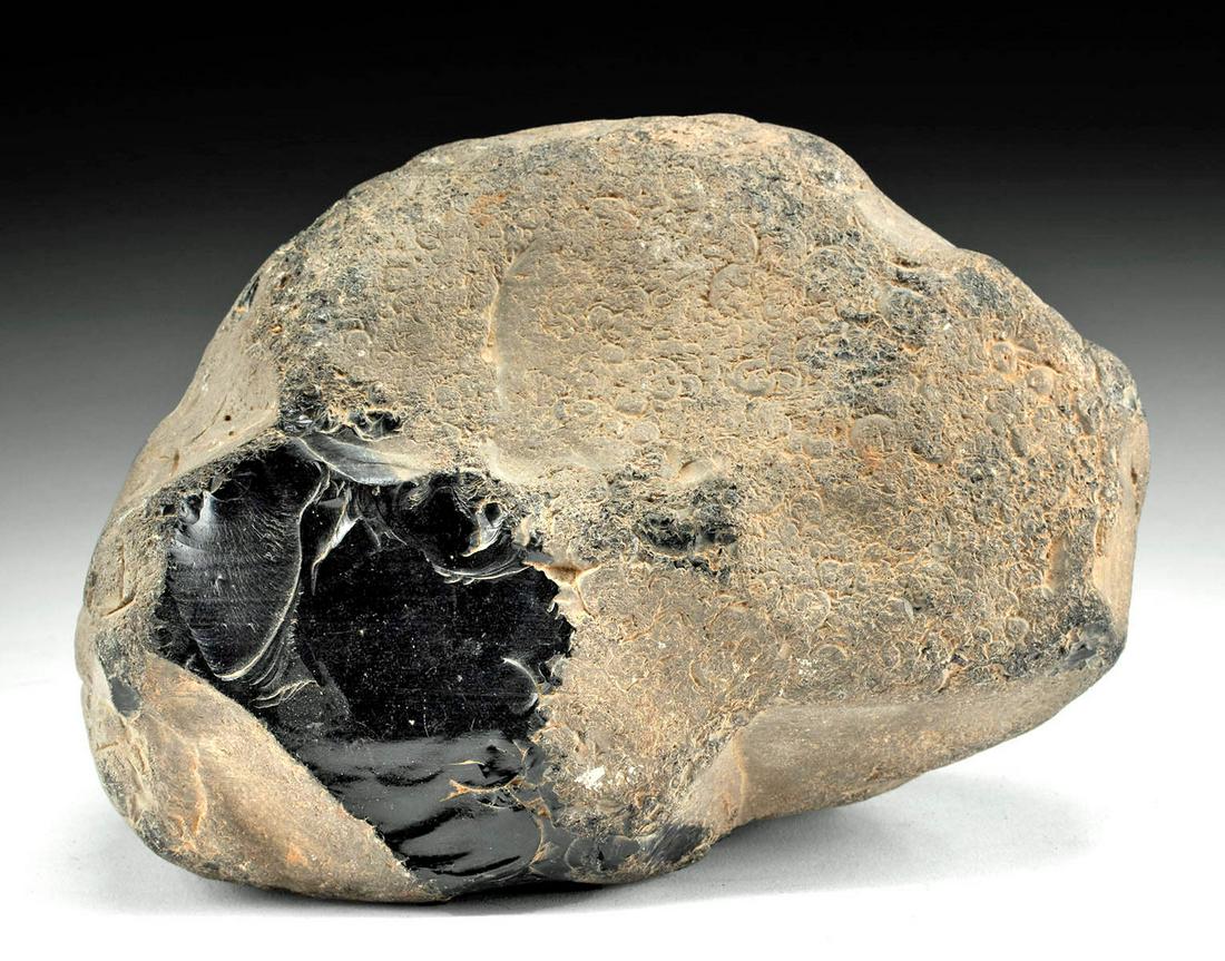 Large Chunk Cascade Mountains Raw Obsidian Stone: **Originally Listed At $600** North America, Northwestern United States / Canada, Washington & British Columbia, North Cascades region, ca. millions of years ago. A large raw chunk of obsidian! The su