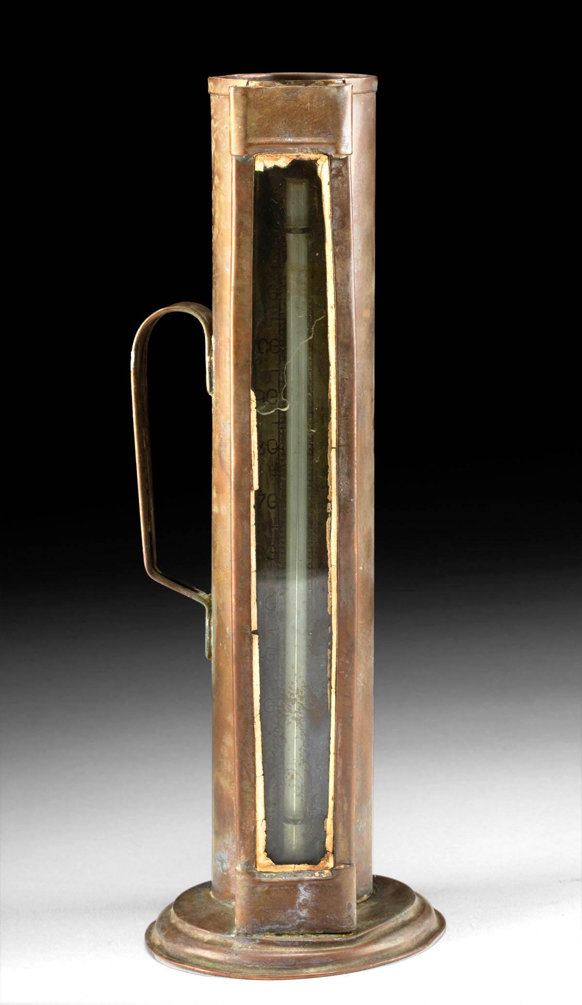 19th C. American Copper Brewing Thermometer Jug (1 of 4)