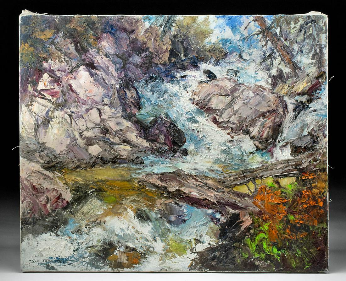 Signed Bill Freeman Painting - "Frisky Water" (1 of 3)