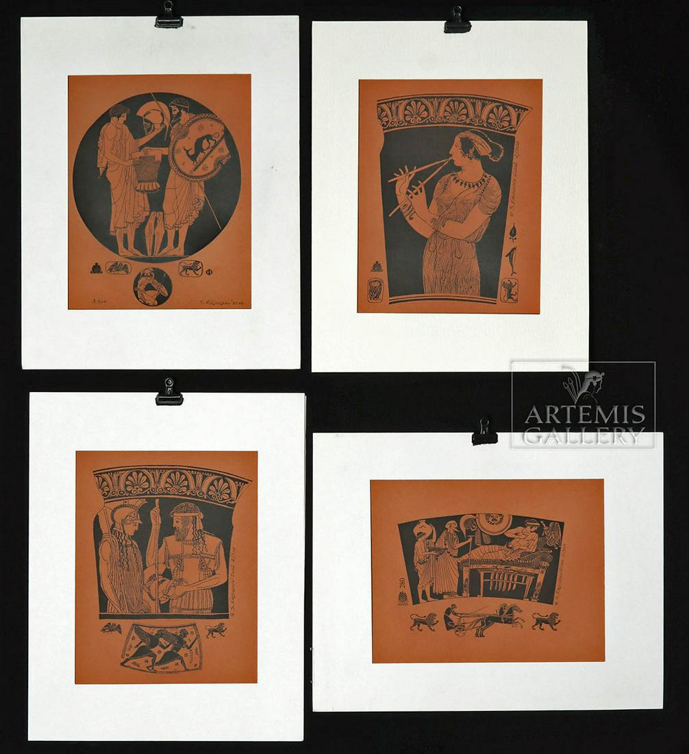 4 Kaloudov Prints of Classical Vase Paintings (1 of 6)