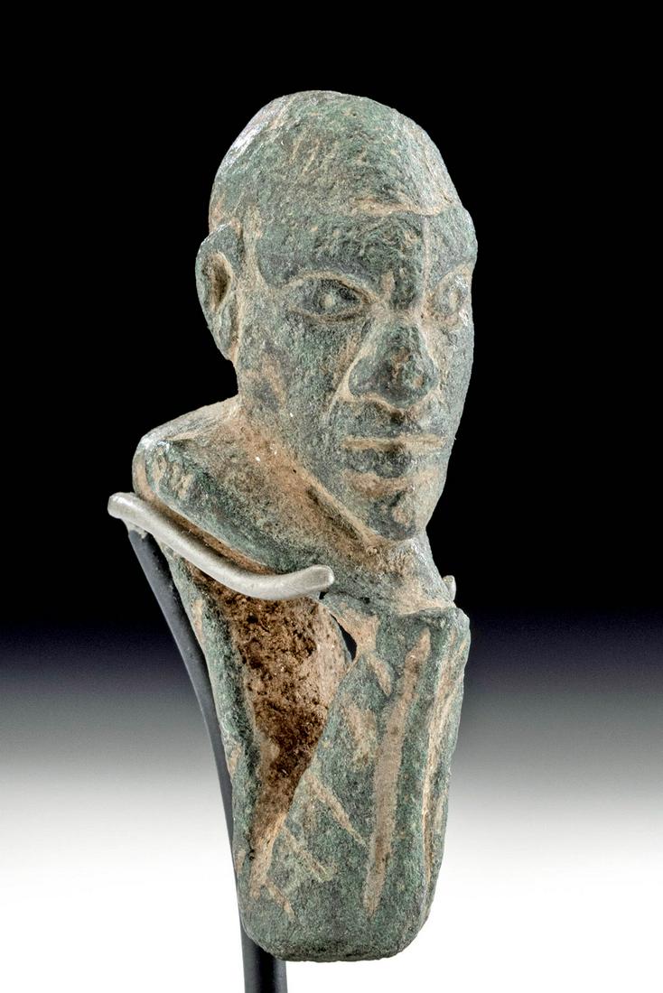 Roman Bronze Attachment w/ Head of a Nubian (1 of 4)