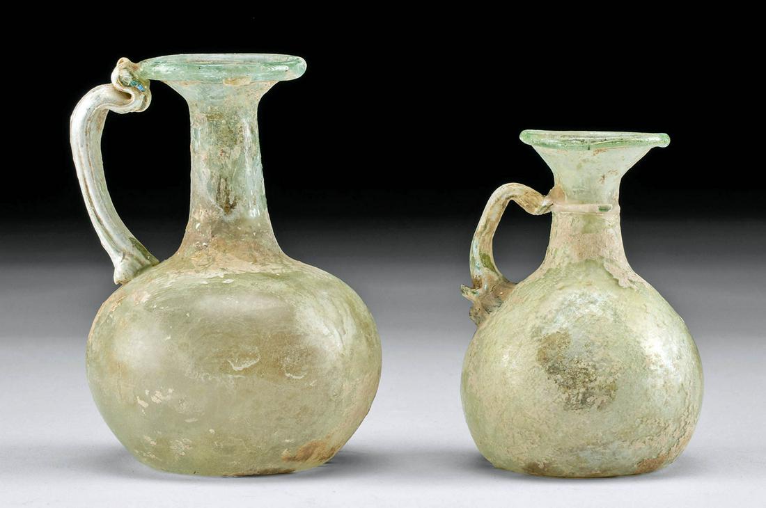 1st C. Roman Glass Juglets (group of 2) (1 of 4)