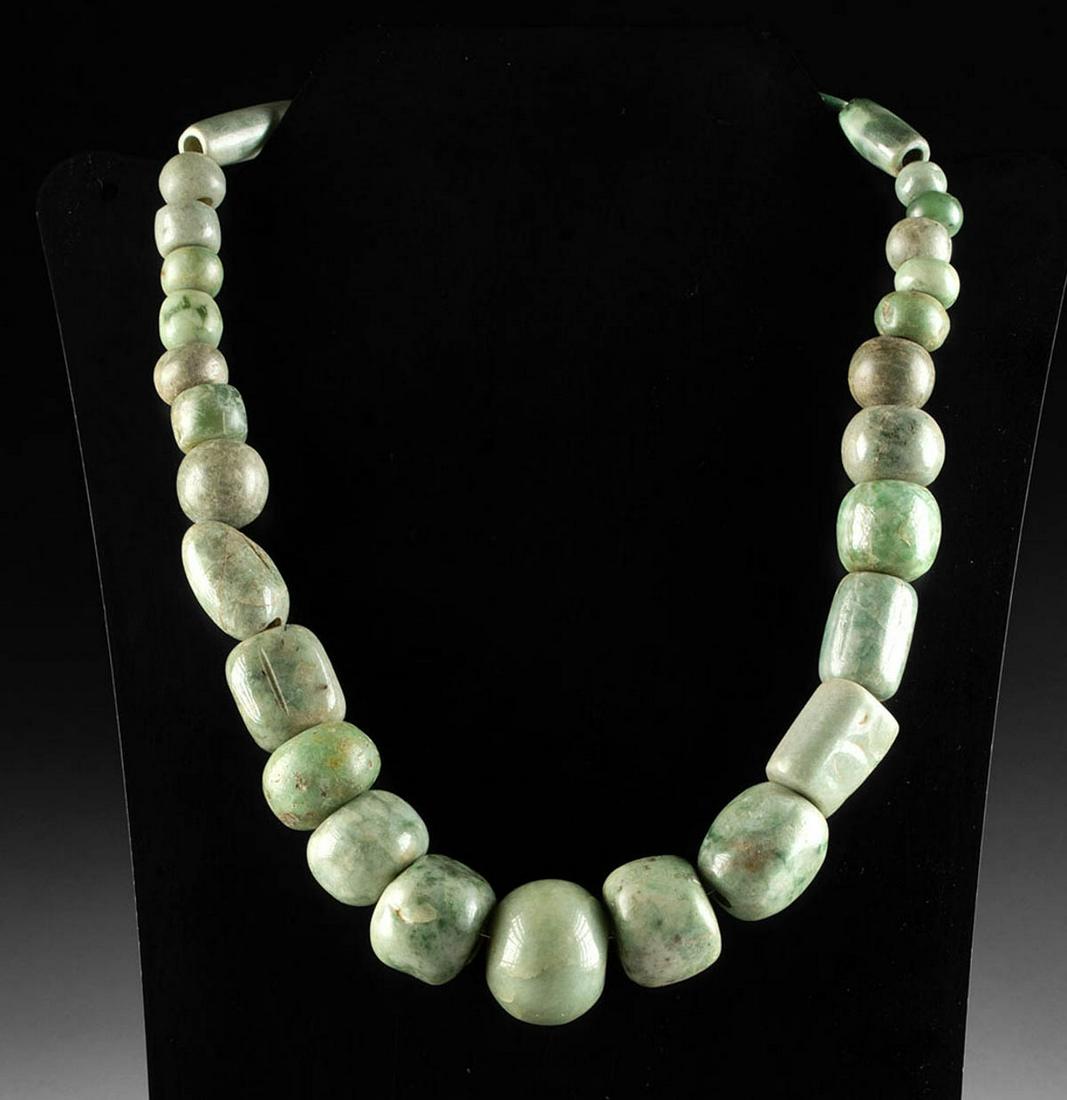 Necklace w/ Pre-Columbian Jadeite & Greenstone Beads (1 of 3)