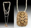 Bushman Ostrich Shell Bead & Tortoise Shell Necklace