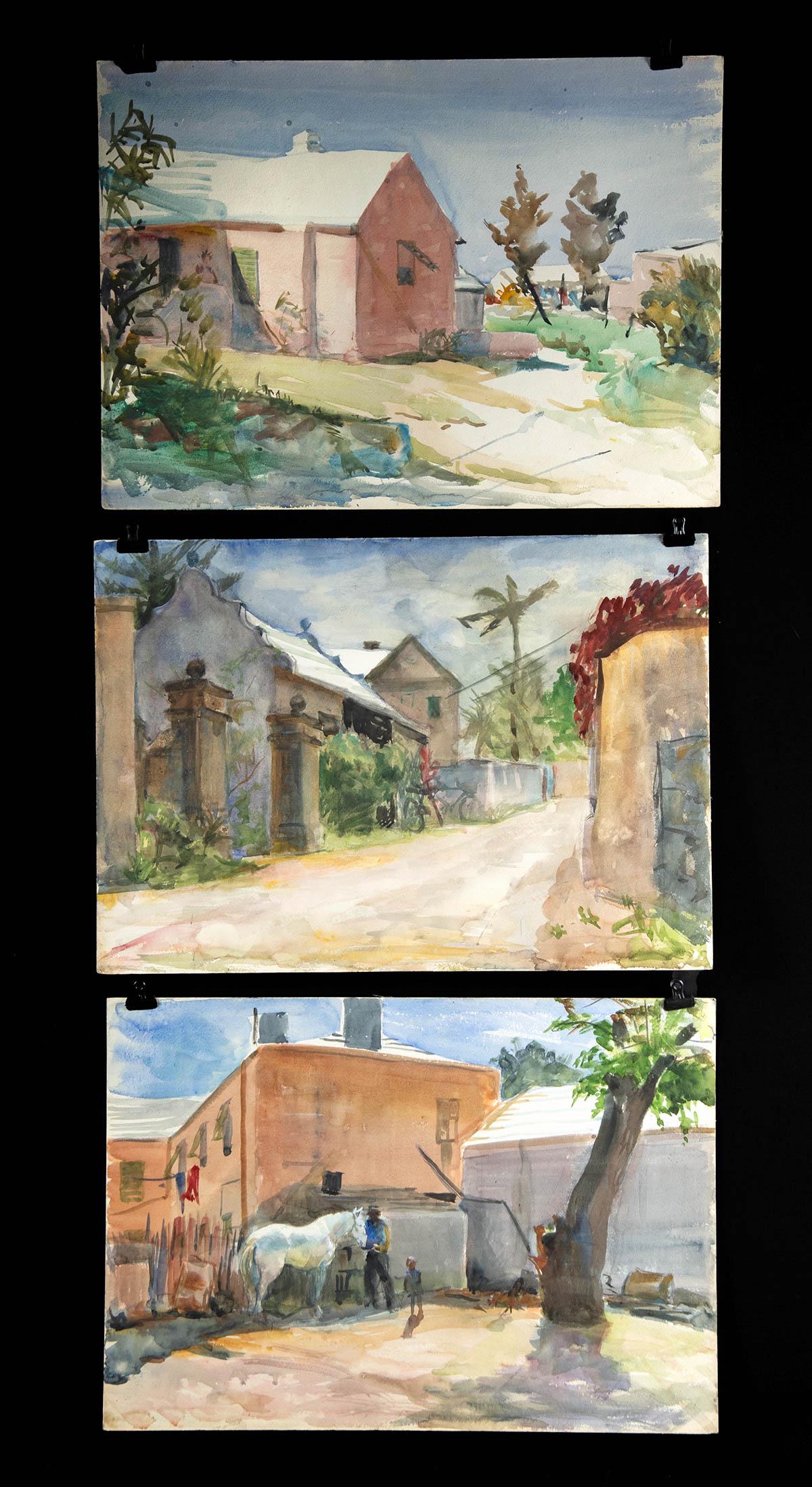 1960s William Draper En Plein Air Watercolors (3) (1 of 5)