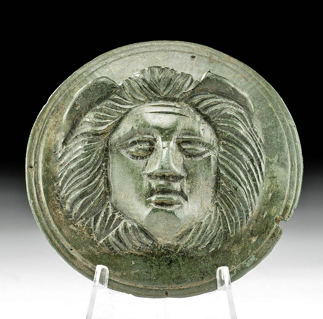 Roman Bronze Medallion Relief Portrait of Minerva (1 of 4)