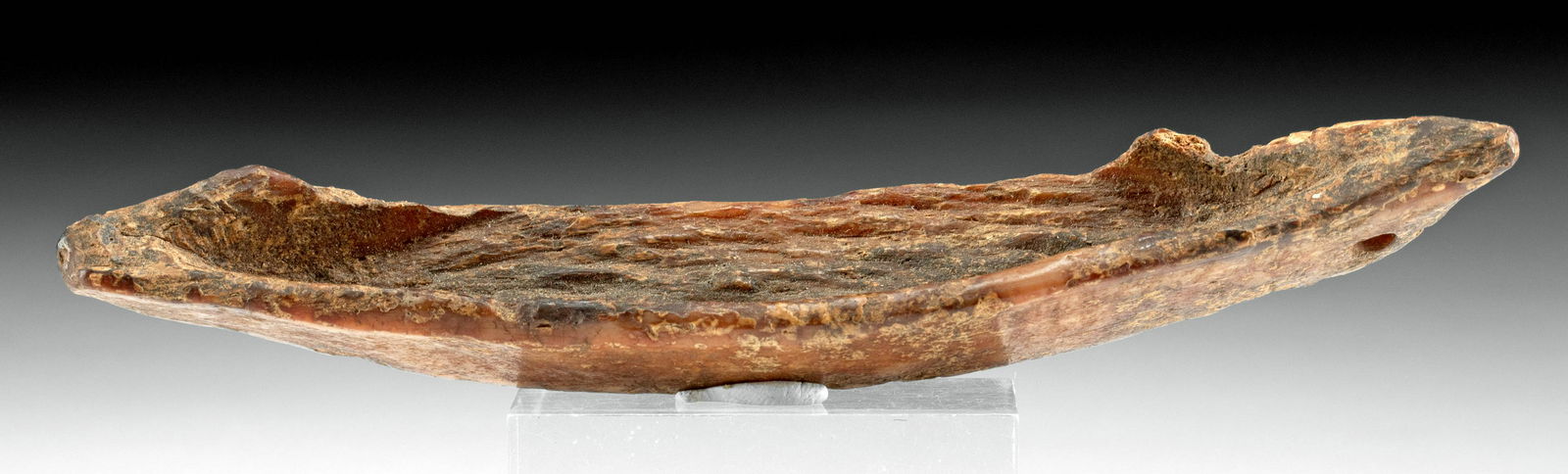 Ancient Alaskan Bering Sea Walrus Ivory Boat Vessel (1 of 4)