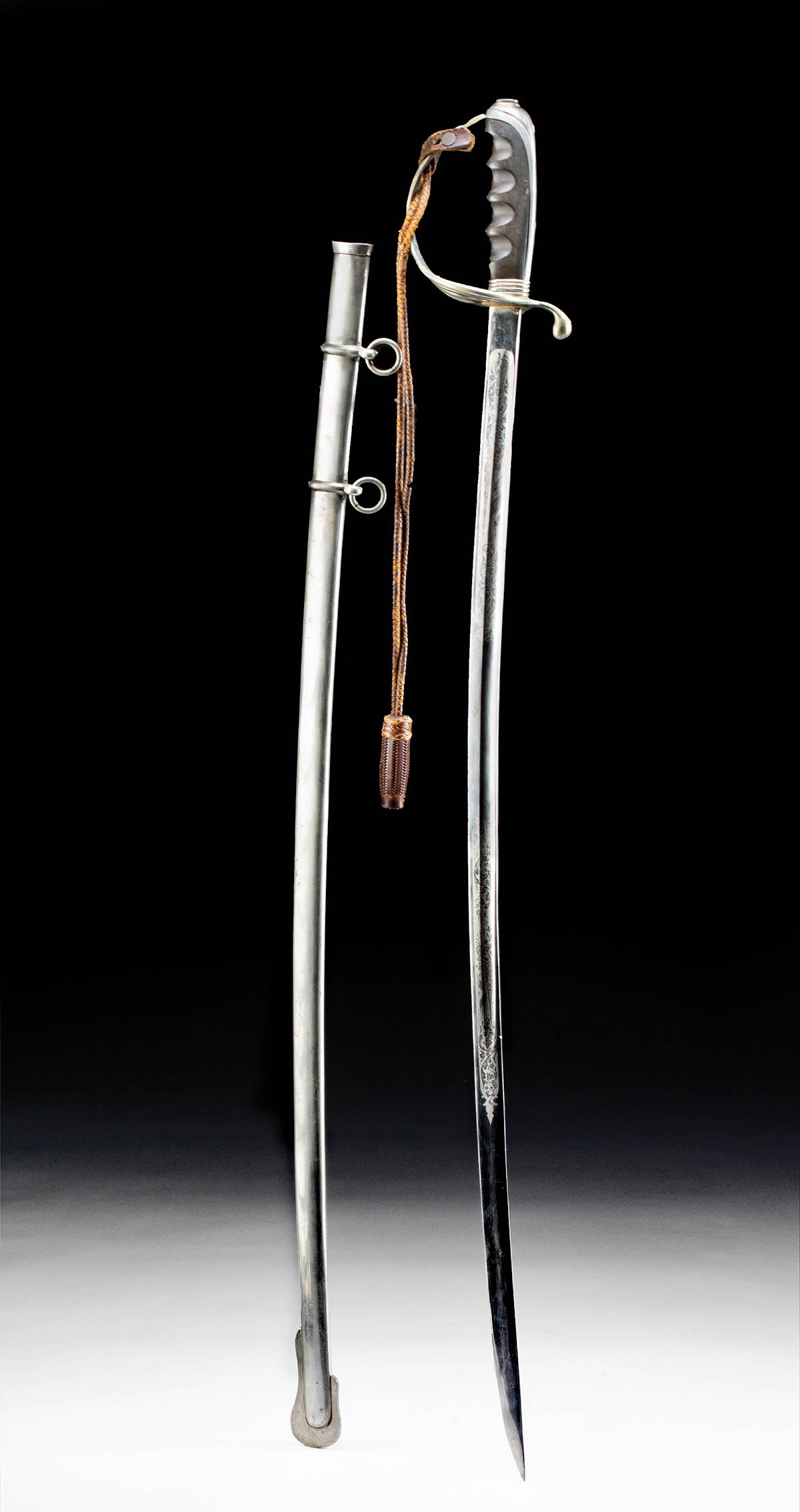 20th C. USA Ceremonial / Fraternal Saber + Scabbard (1 of 5)