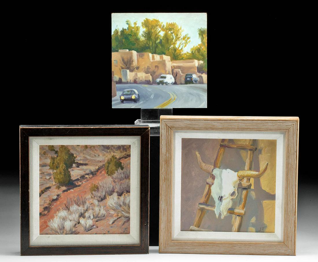 3 John Farnsworth Paintings - Southwest Themes (1 of 5)