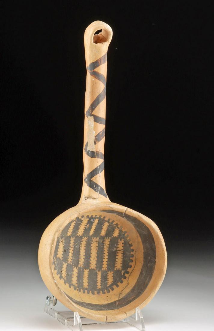 Prehistoric Anasazi Jeddito Black-on-Yellow Ladle (1 of 3)