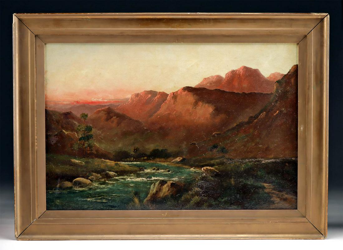 Alfred de Breanski "Highland Valley at Sunset" (1921) (1 of 3)