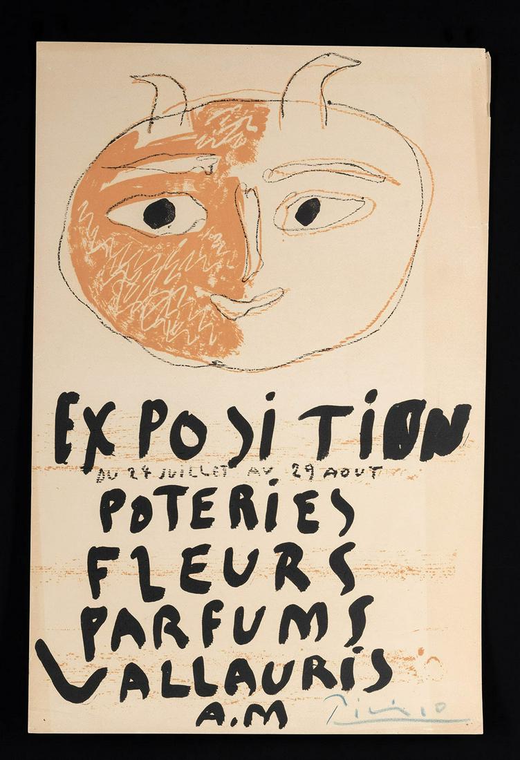 Signed Original Picasso Poster for Vallauris Exposition (1 of 4)